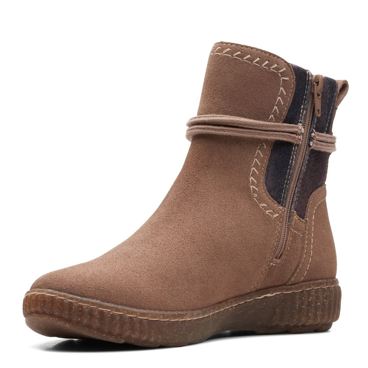 Peltz Shoes Women's Clarks Caroline Lily Boot PEBBLE 26167701