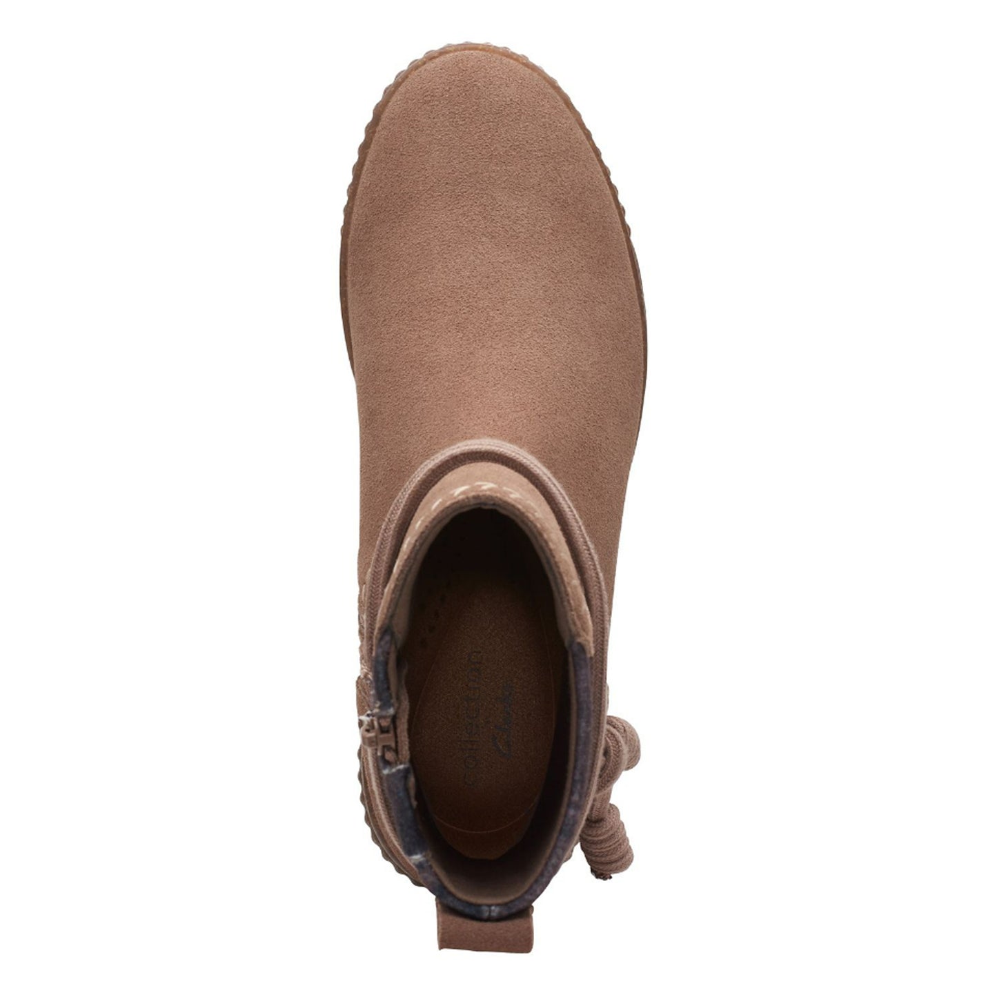 Peltz Shoes Women's Clarks Caroline Lily Boot PEBBLE 26167701