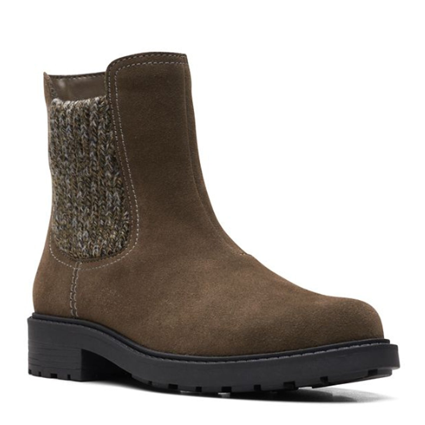 Peltz Shoes Women's Clarks Opal Sky Boot OLIVE 26167850