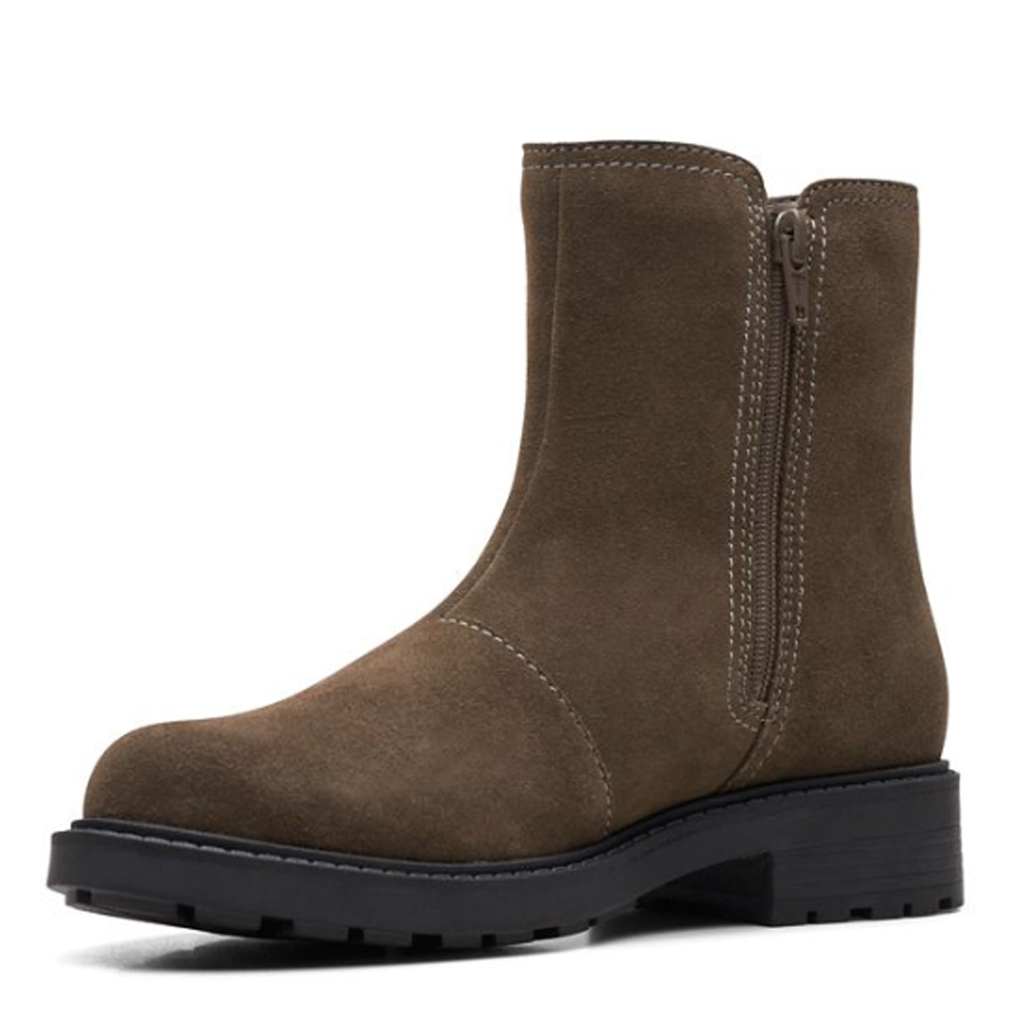 Peltz Shoes Women's Clarks Opal Sky Boot OLIVE 26167850
