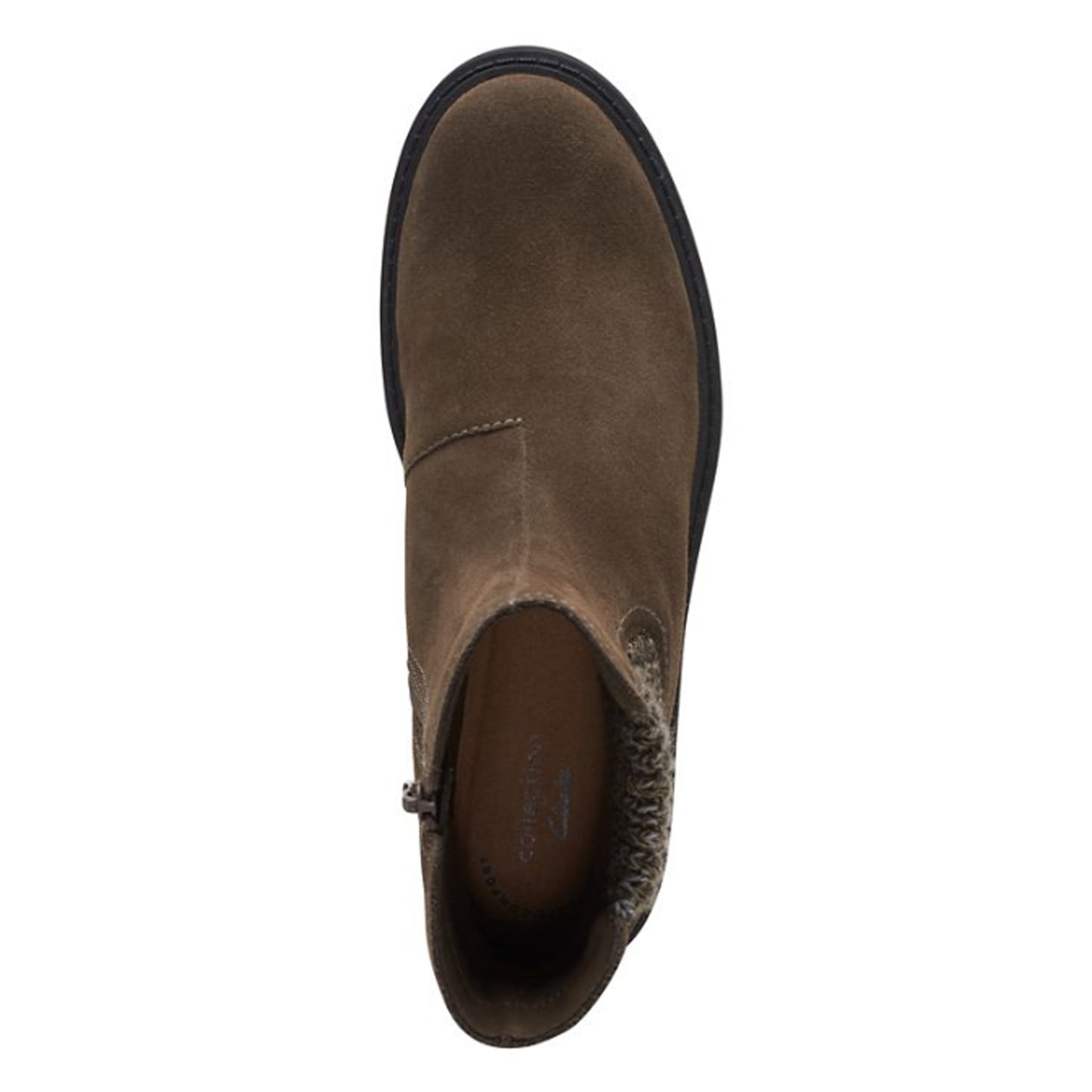 Peltz Shoes Women's Clarks Opal Sky Boot OLIVE 26167850