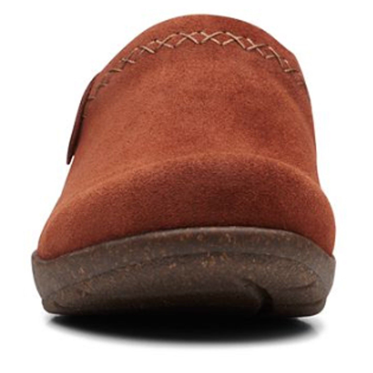 Peltz Shoes Women's Clarks Roseville Echo Clog MAHOGANY 26167896