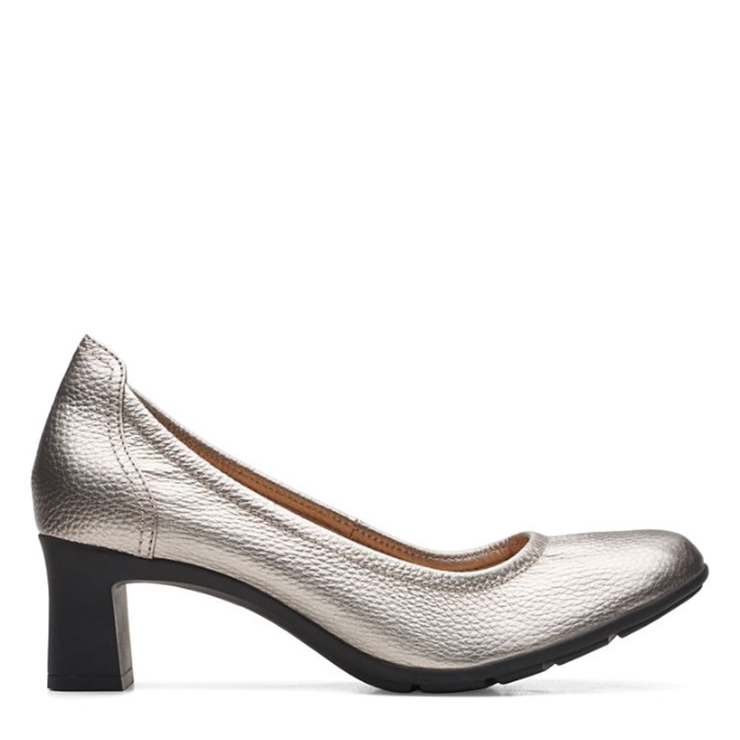 Peltz Shoes Women's Clarks Neiley Pearl Pump PEWTER 26167909