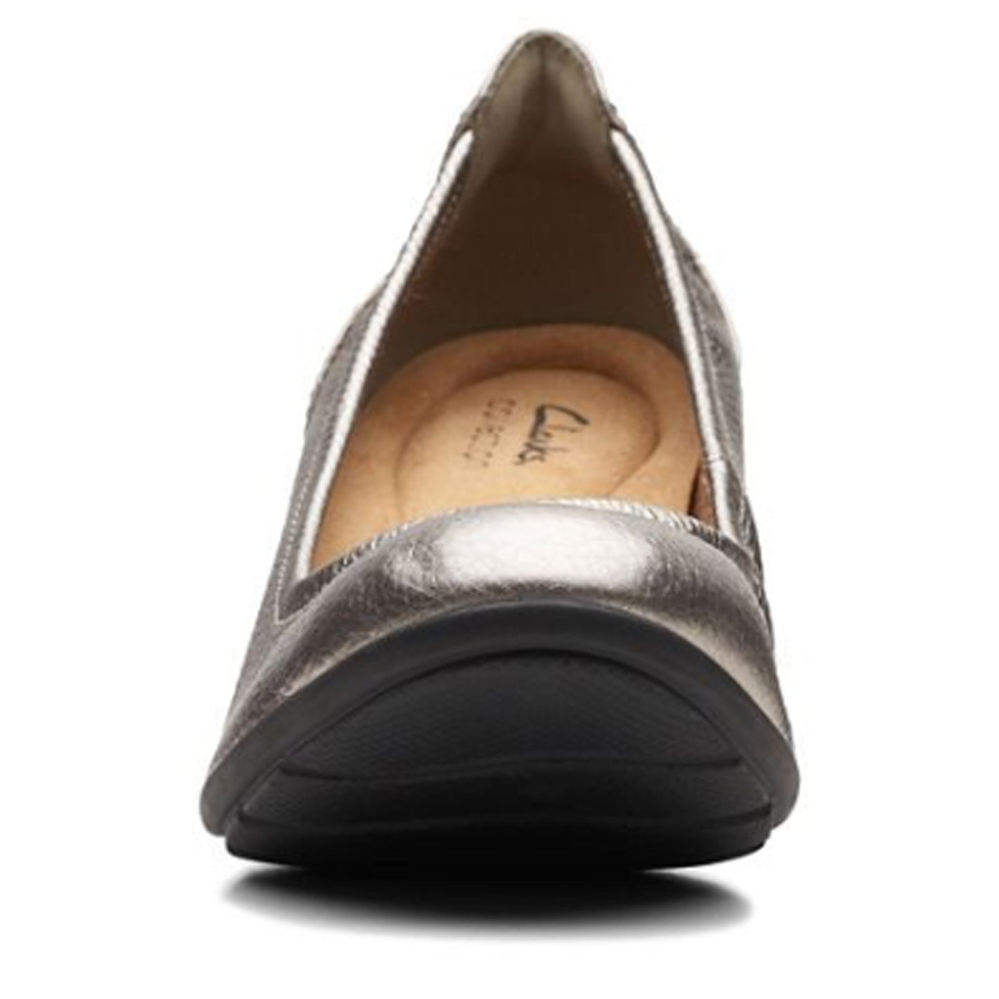 Peltz Shoes Women's Clarks Neiley Pearl Pump PEWTER 26167909