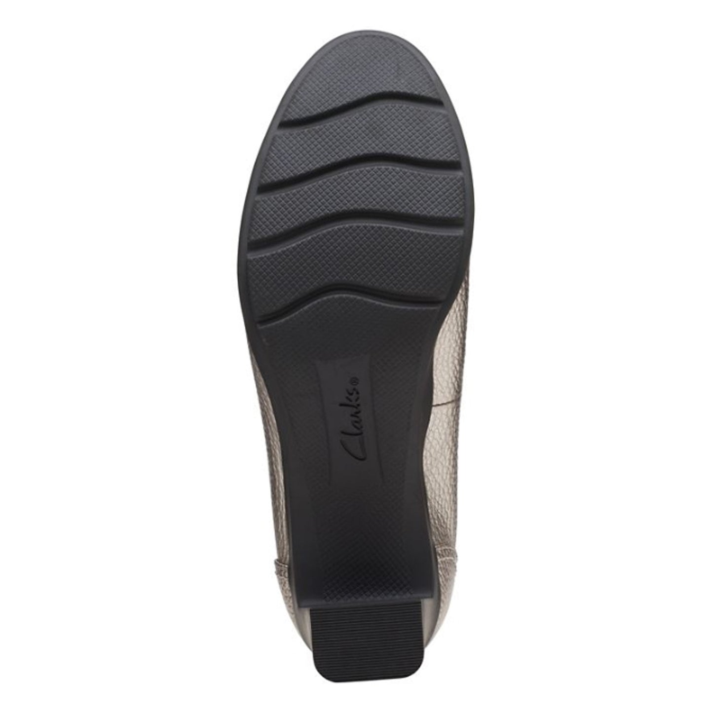 Peltz Shoes Women's Clarks Neiley Pearl Pump PEWTER 26167909