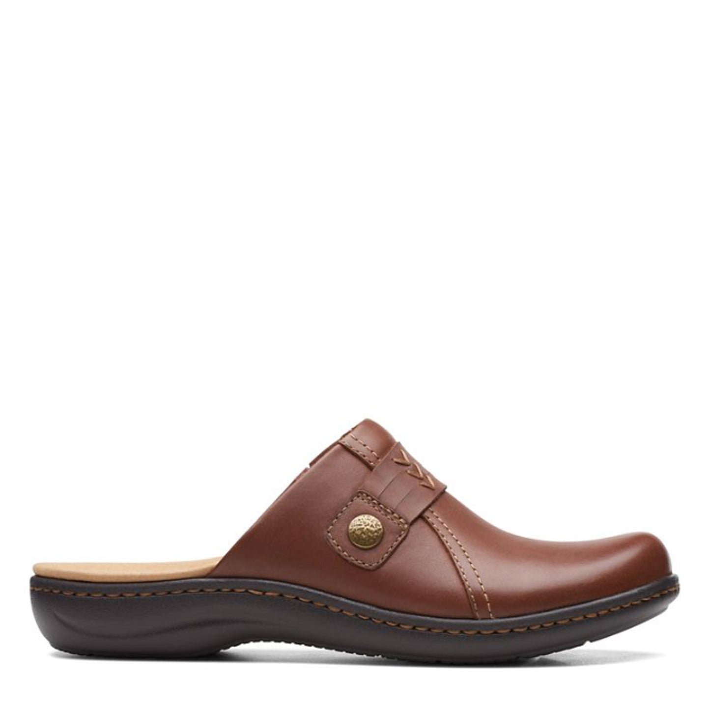 Peltz Shoes Women's Clarks Laurieann Ella Clog MAHOGANY 26168050