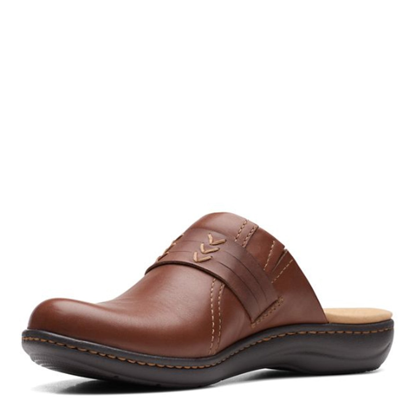 Peltz Shoes Women's Clarks Laurieann Ella Clog MAHOGANY 26168050