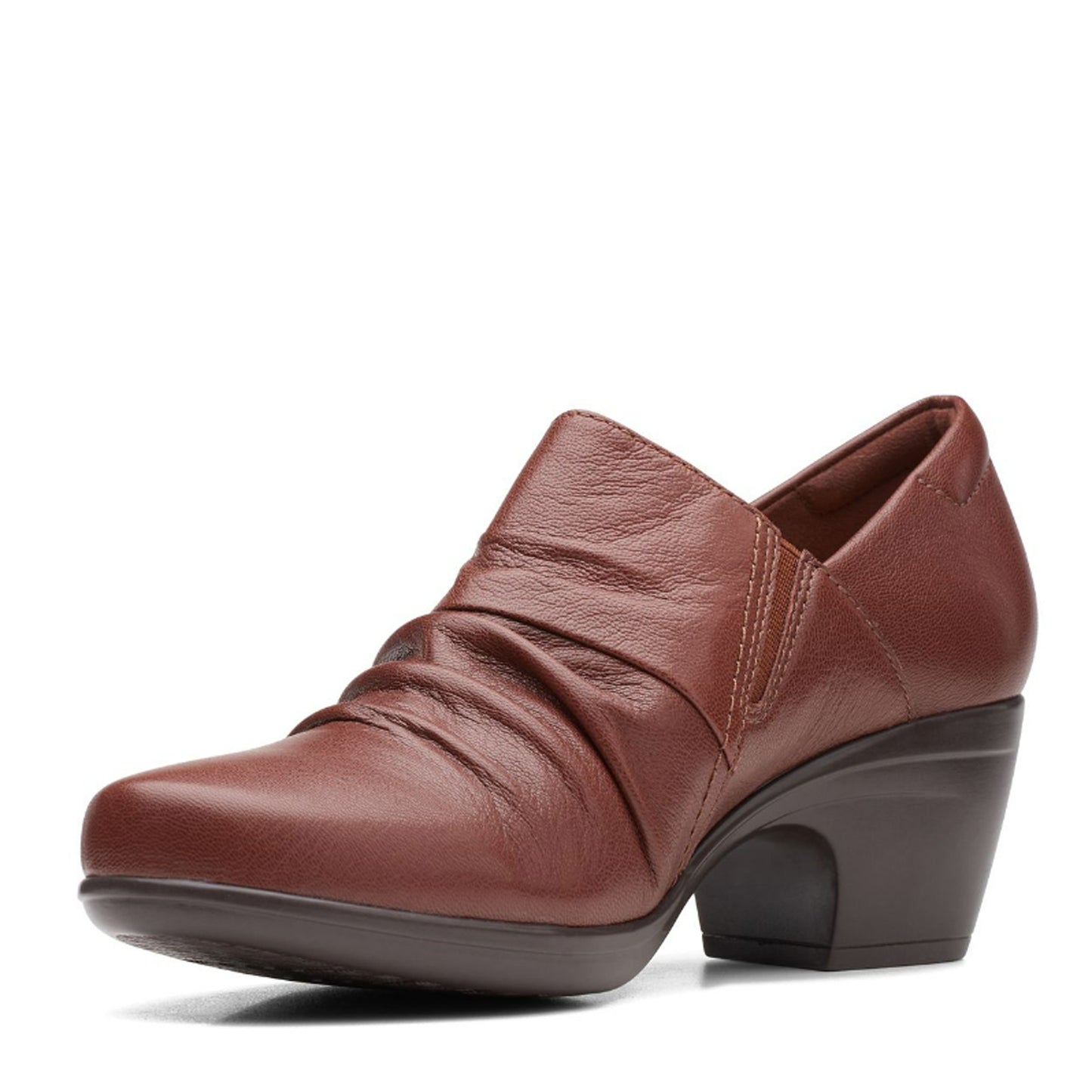 Peltz Shoes Women's Clarks Emily Cove Pump TAN 26168117