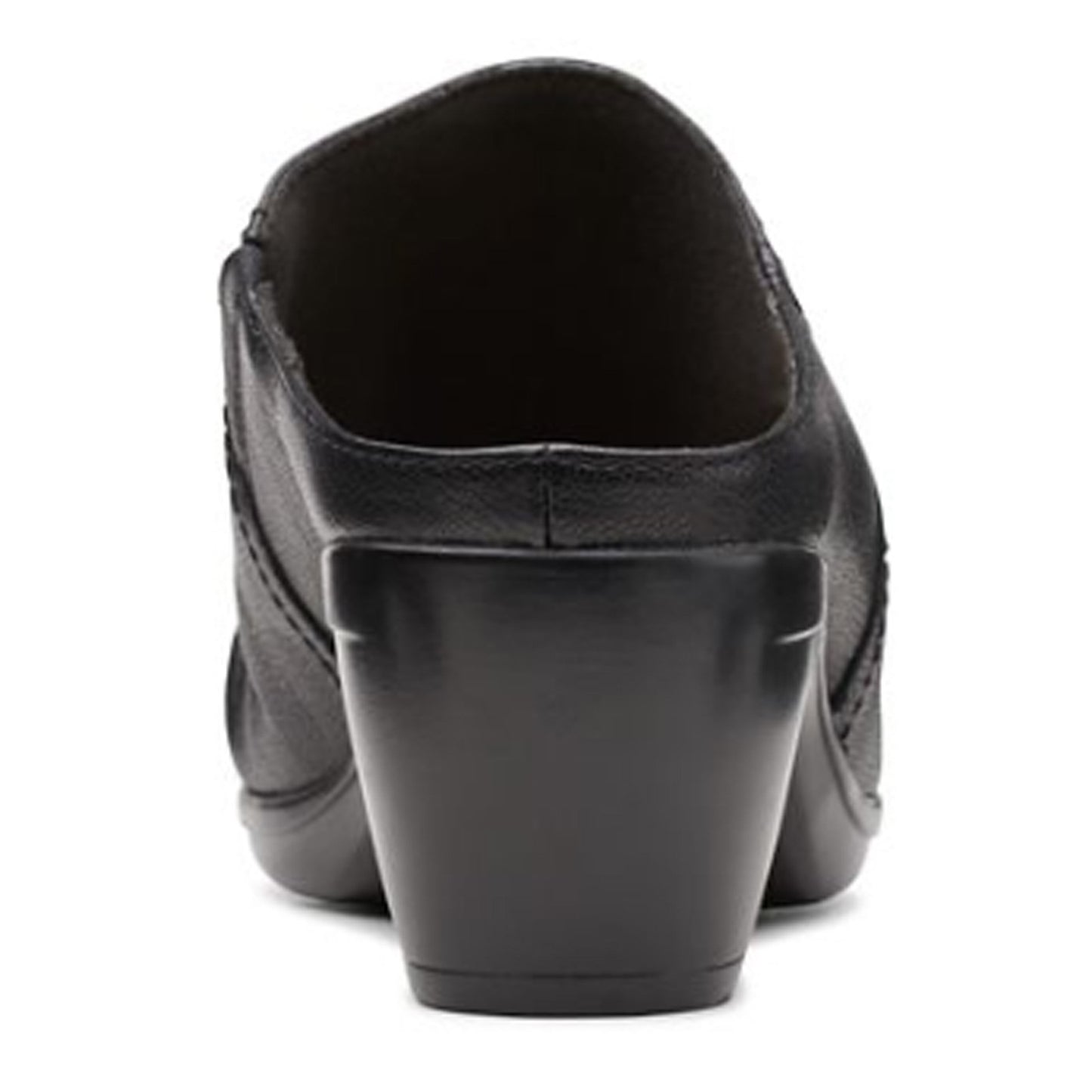 Peltz Shoes Women's Clarks Emily Charm Mule BLACK 26168156