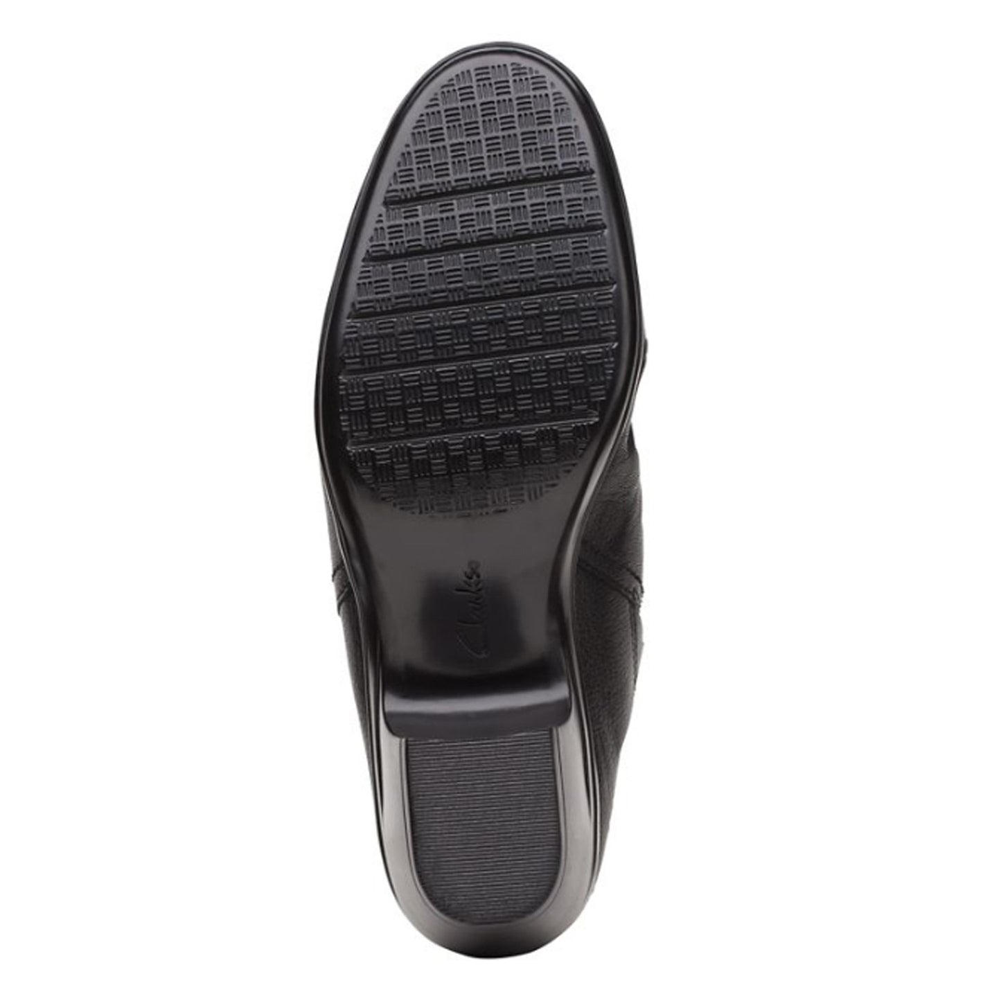 Peltz Shoes Women's Clarks Emily Charm Mule BLACK 26168156