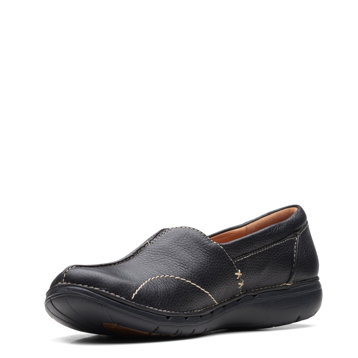 Peltz Shoes Women's Clarks Un Loop Stride Slip-On Black 26168669