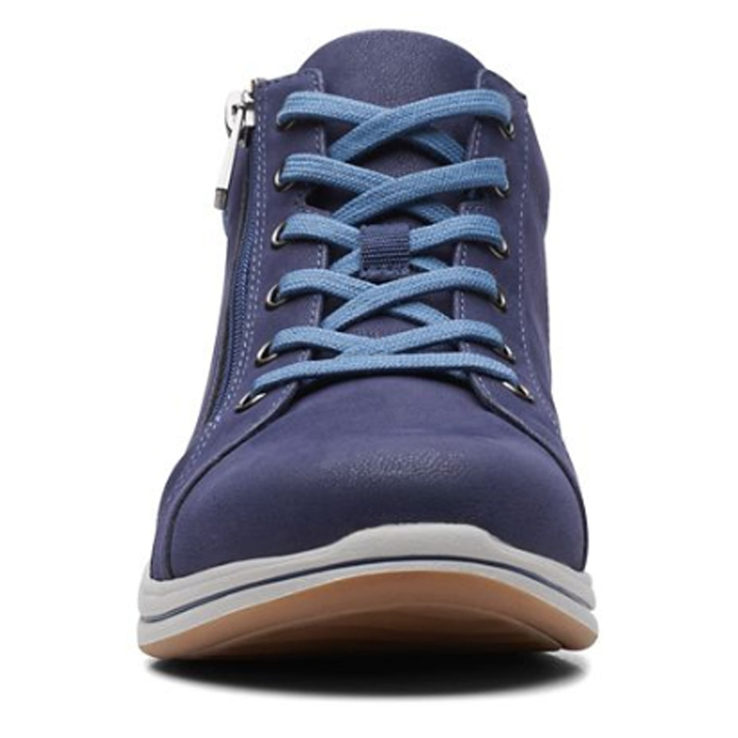 Peltz Shoes Women's Clarks Breeze Glide Sneaker NAVY 26168880