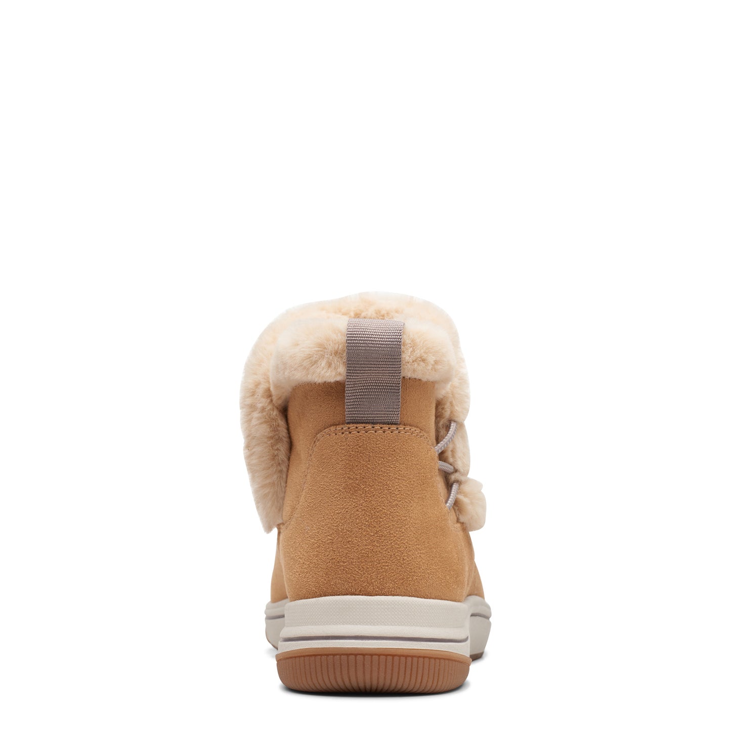 Peltz Shoes Women's Clarks Breeze Fur Bootie TAN 26168947