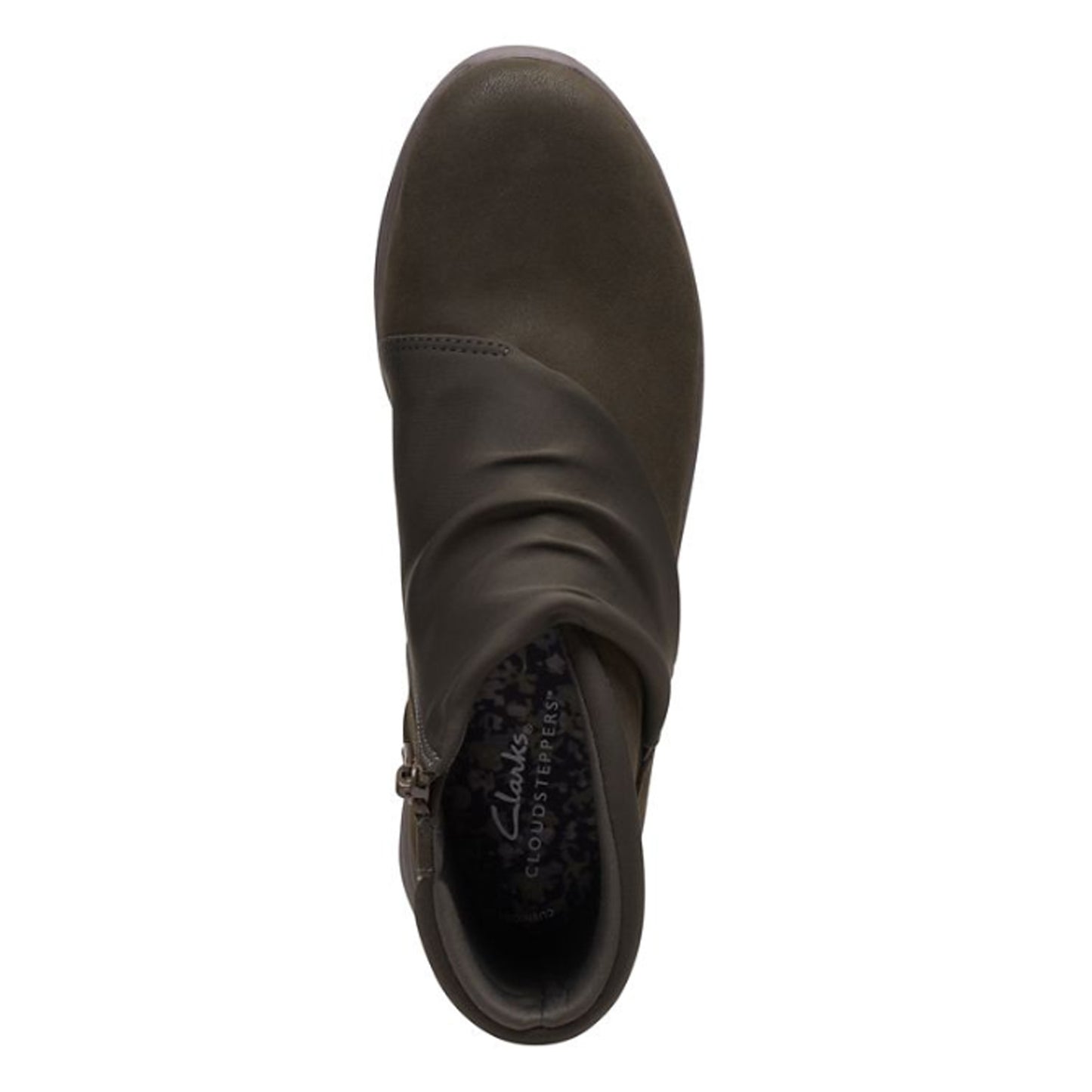 Peltz Shoes Women's Clarks Breeze Dusk Boot OLIVE 26169539