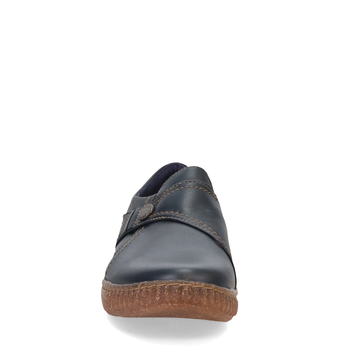 Peltz Shoes Women's Clarks Caroline Pearl Slip-On NAVY 26170299