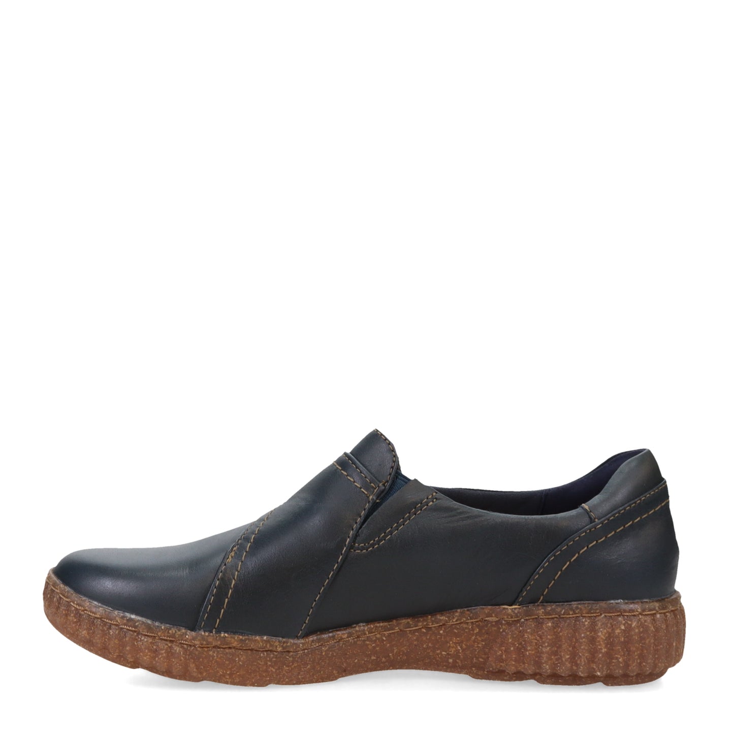 Peltz Shoes Women's Clarks Caroline Pearl Slip-On NAVY 26170299