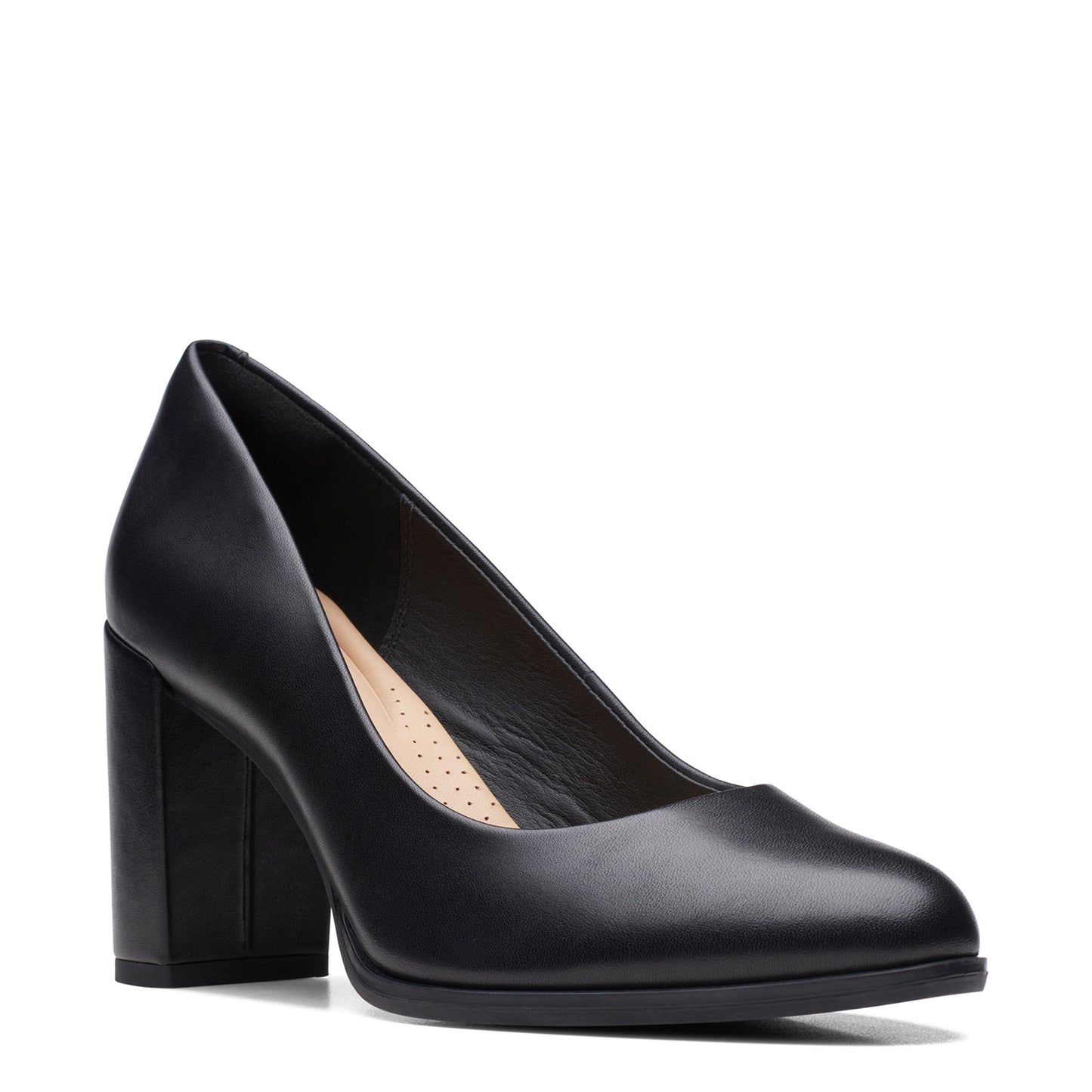 Peltz Shoes Women's Clarks Freva 85 Court Pump black 26170968