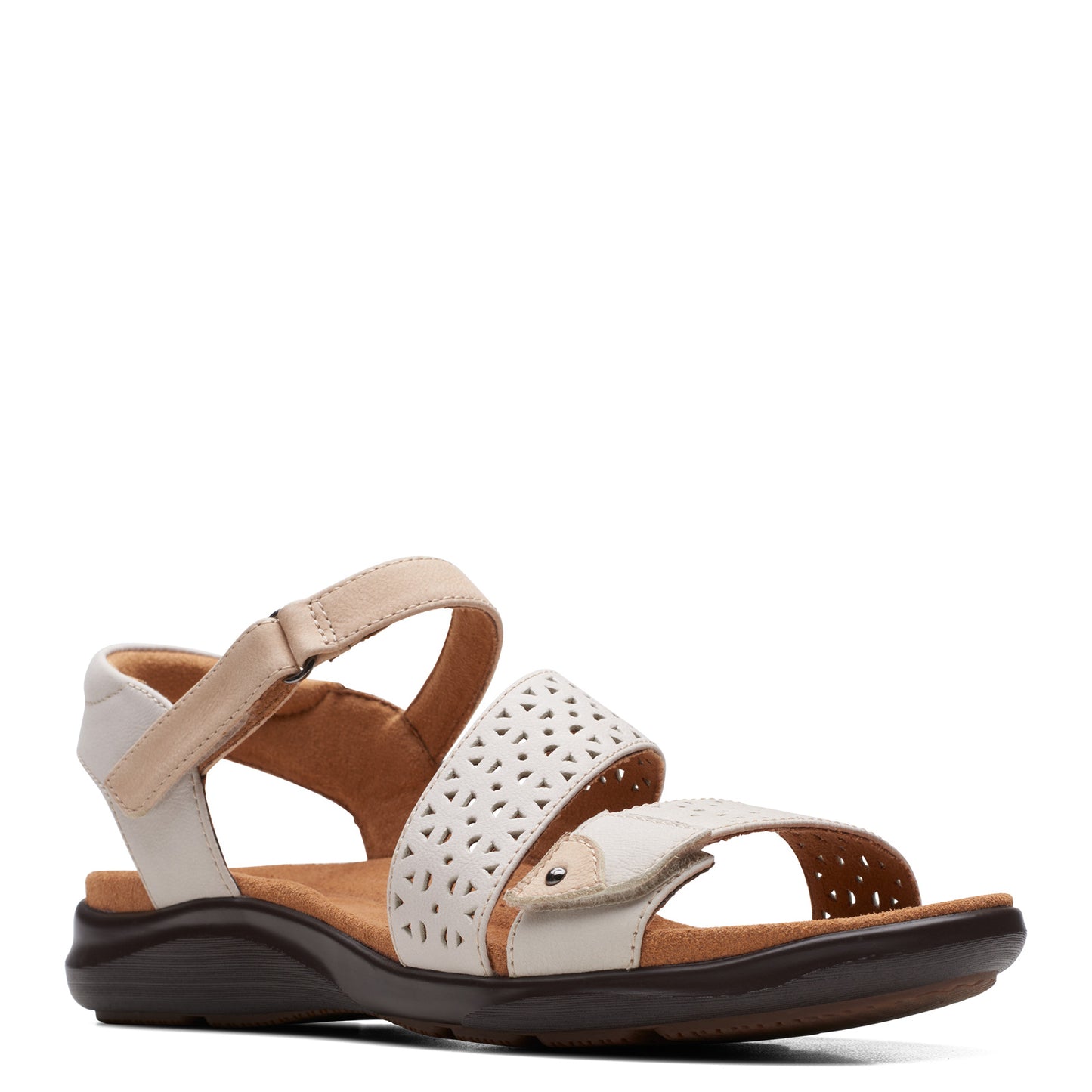 Peltz Shoes Womens Clarks Wom Sand white 26170996