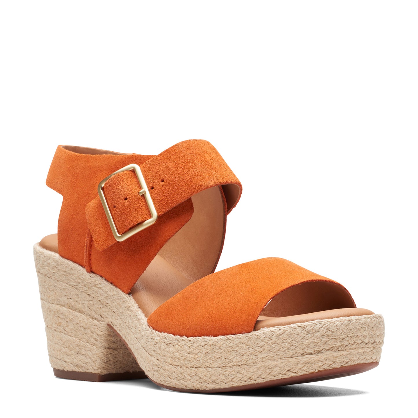 Peltz Shoes Women's Clarks Kimmei Hi Strap Sandal orange 26171010
