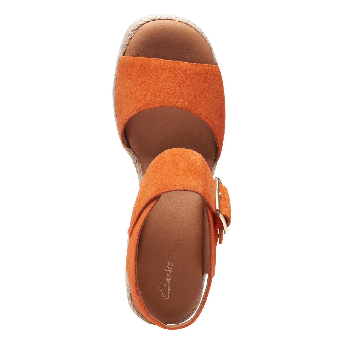 Peltz Shoes Women's Clarks Kimmei Hi Strap Sandal orange 26171010