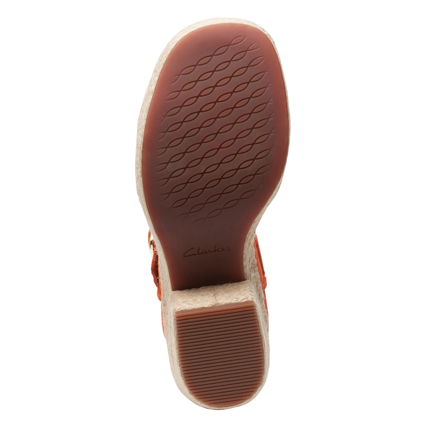 Peltz Shoes Women's Clarks Kimmei Hi Strap Sandal orange 26171010