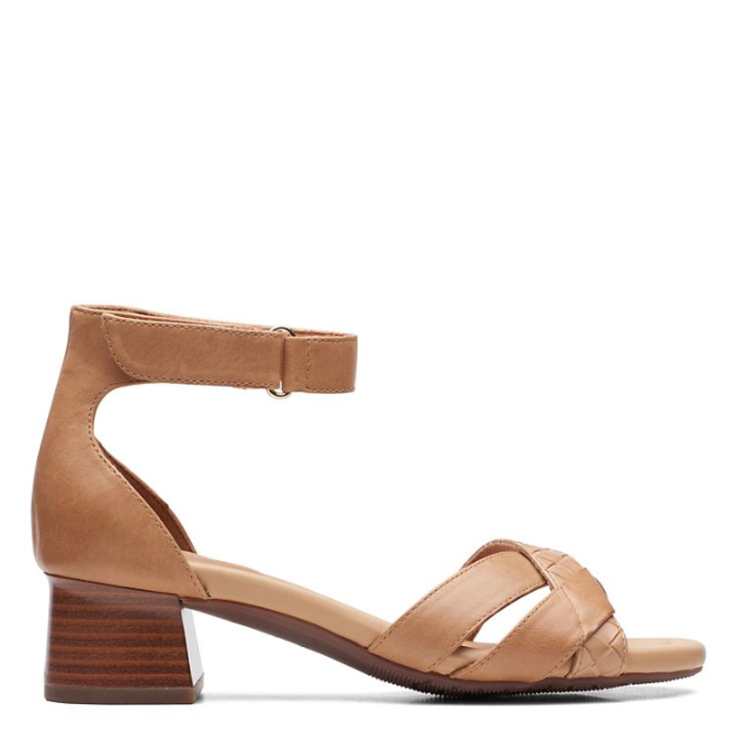 Peltz Shoes Women's Clarks Desirae Lily Sandal TAN 26171173