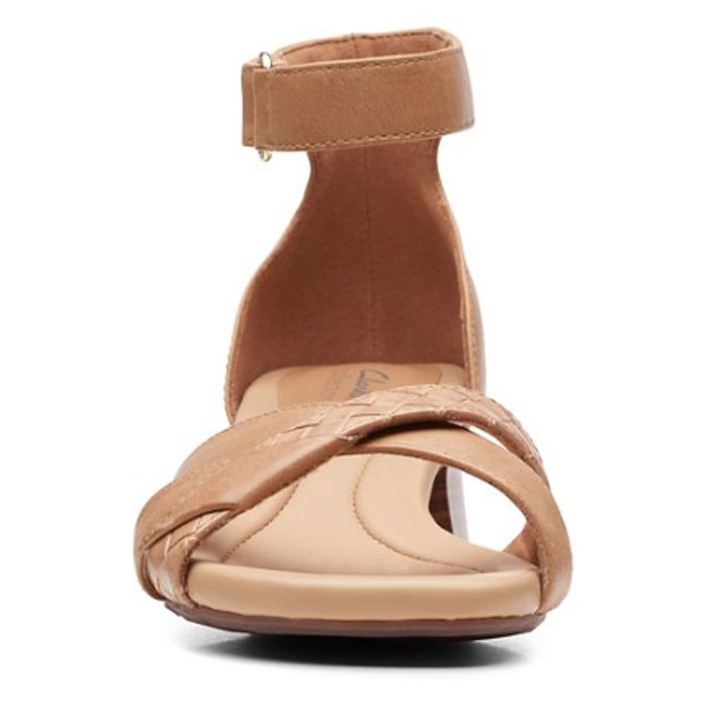 Peltz Shoes Women's Clarks Desirae Lily Sandal TAN 26171173