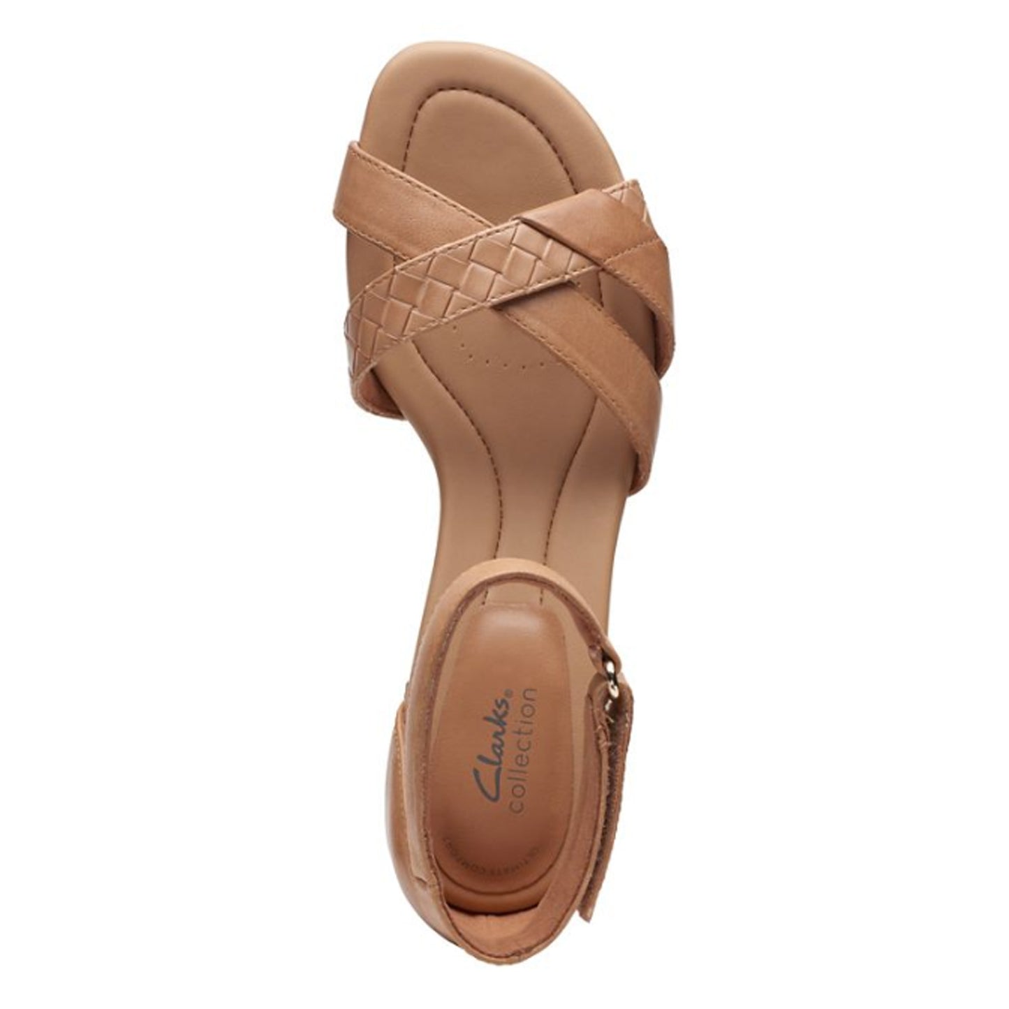 Peltz Shoes Women's Clarks Desirae Lily Sandal TAN 26171173