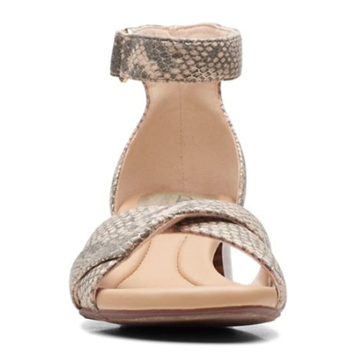 Peltz Shoes Women's Clarks Desirae Lily Sandal BEIGE 26171174