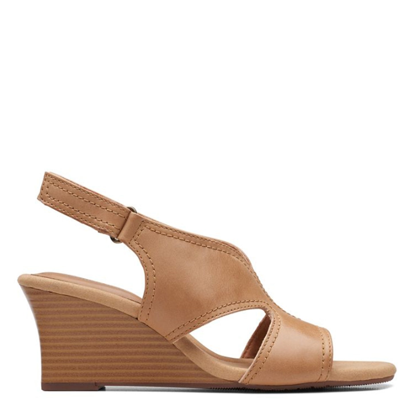 Peltz Shoes Women's Clarks Kyarra Aster Sandal TAN 26171232