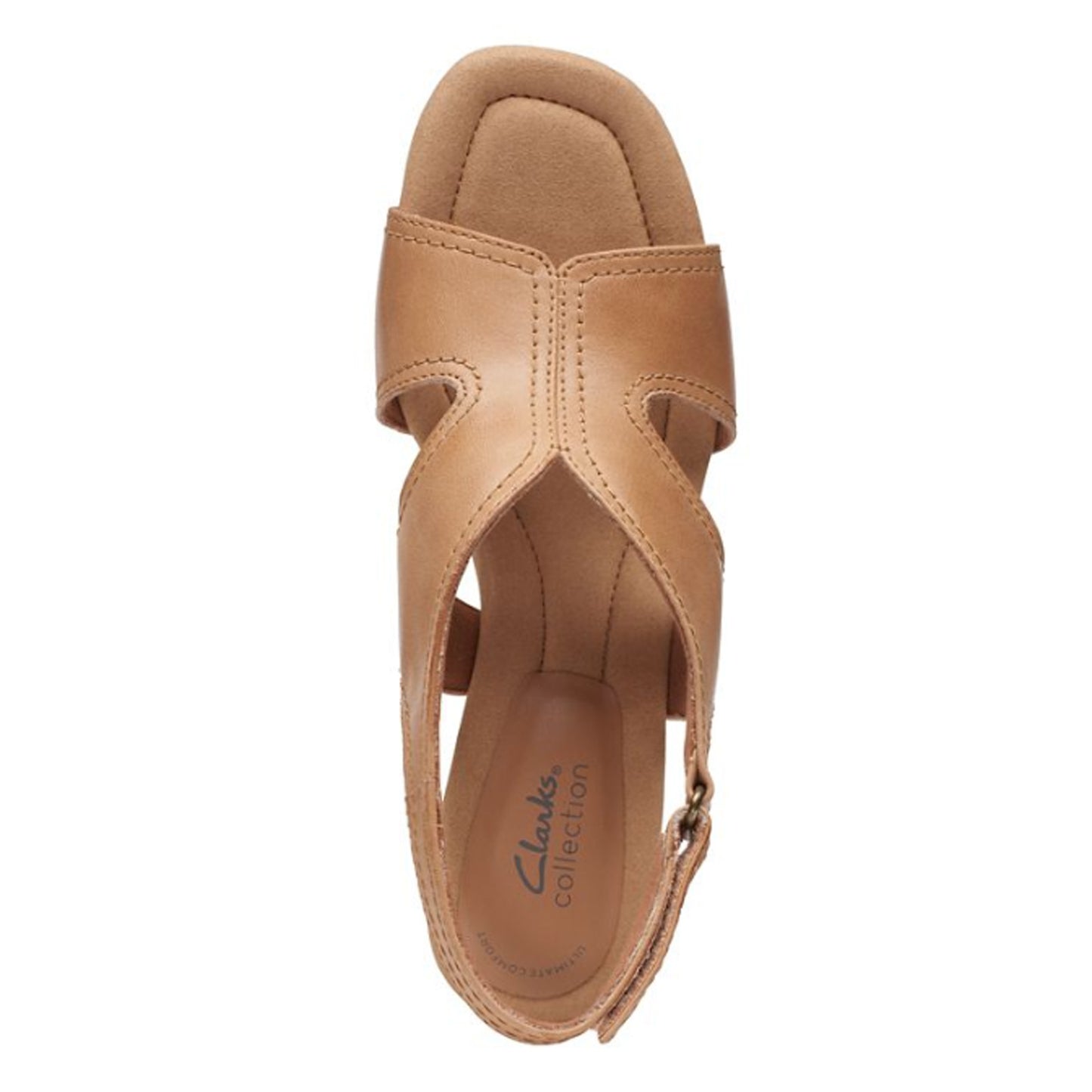 Peltz Shoes Women's Clarks Kyarra Aster Sandal TAN 26171232