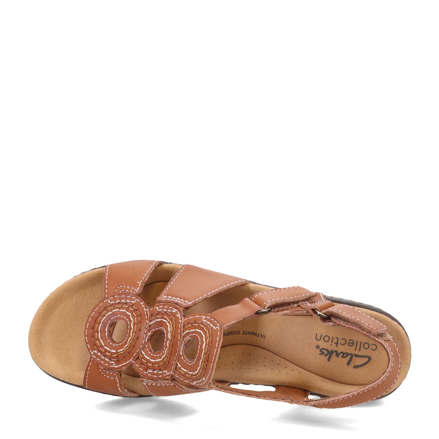 Peltz Shoes Women's Clarks Merliah Derby Sandal Tan 26171293