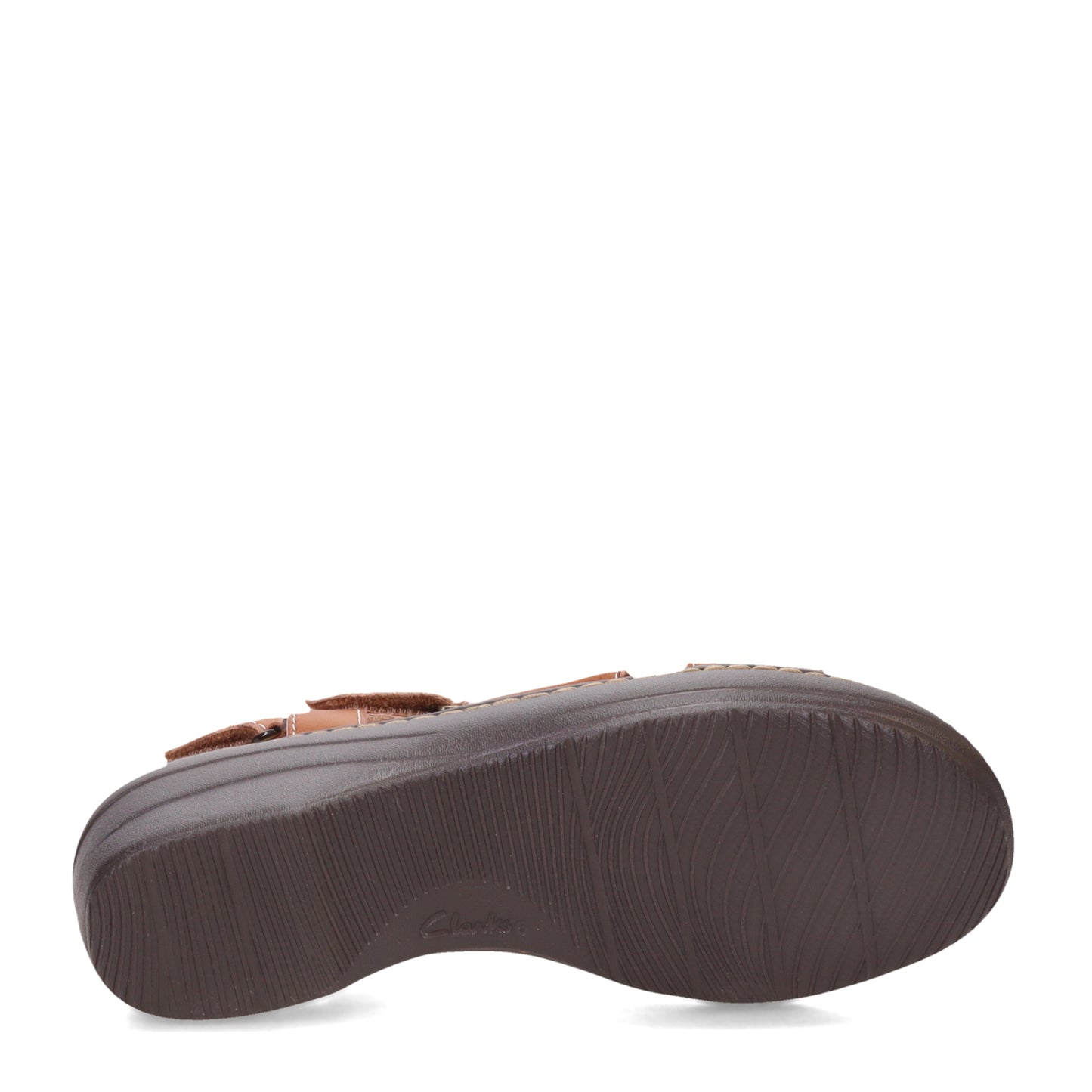 Peltz Shoes Women's Clarks Merliah Derby Sandal Tan 26171293