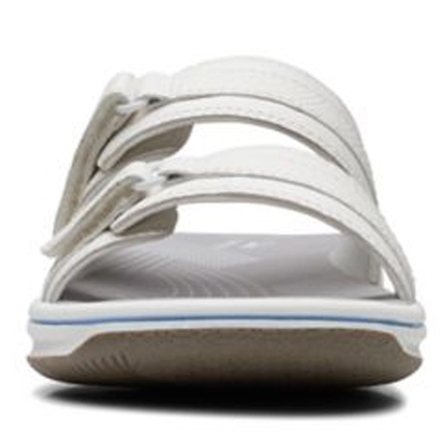 Peltz Shoes Women's Clarks Breeze Piper Sandal WHITE 26171352