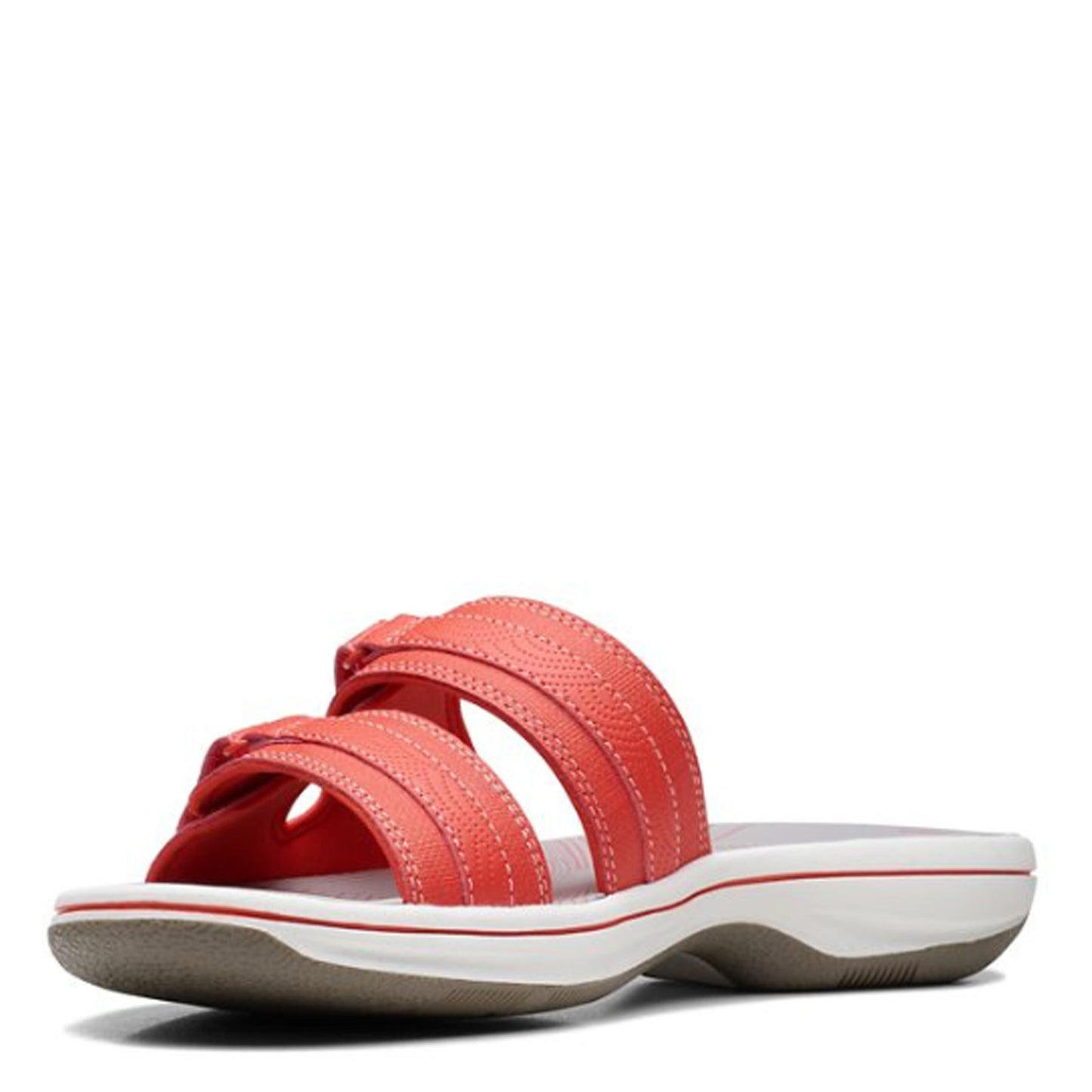 Peltz Shoes Women's Clarks Breeze Piper Sandal RED 26171356