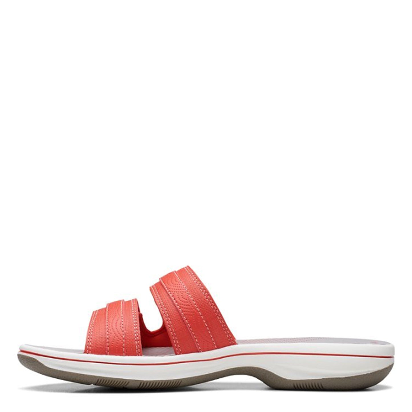 Peltz Shoes Women's Clarks Breeze Piper Sandal RED 26171356
