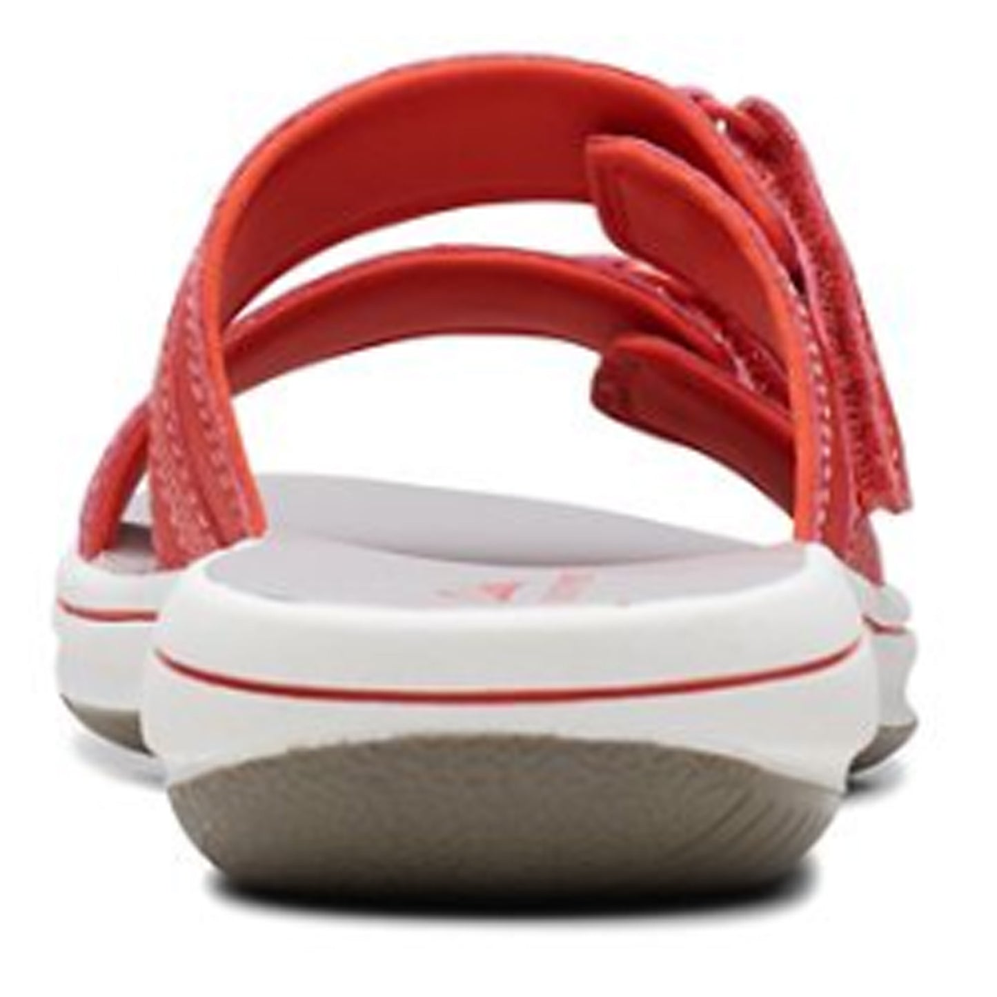 Peltz Shoes Women's Clarks Breeze Piper Sandal RED 26171356