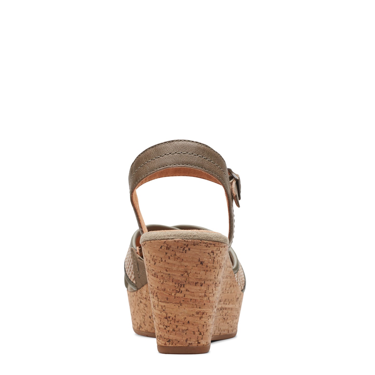 Peltz Shoes Women's Clarks Elleri Plum Sandal olive 26171441