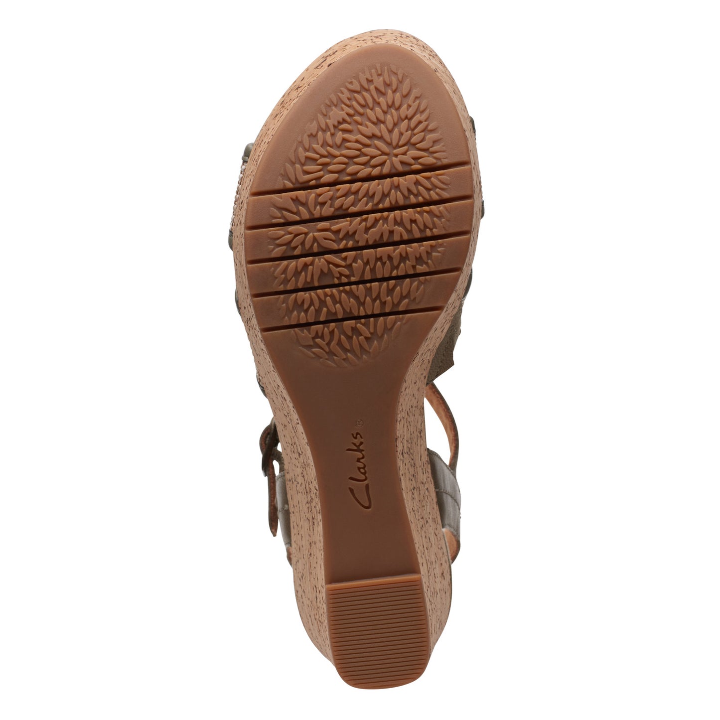 Peltz Shoes Women's Clarks Elleri Plum Sandal olive 26171441