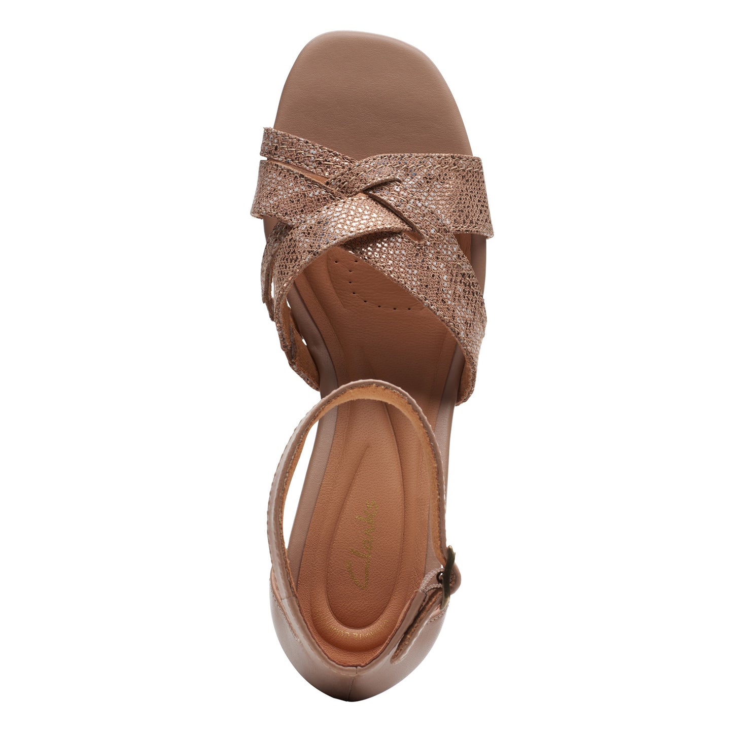Peltz Shoes Women's Clarks Cielo Charm Sandal Praline 26171525