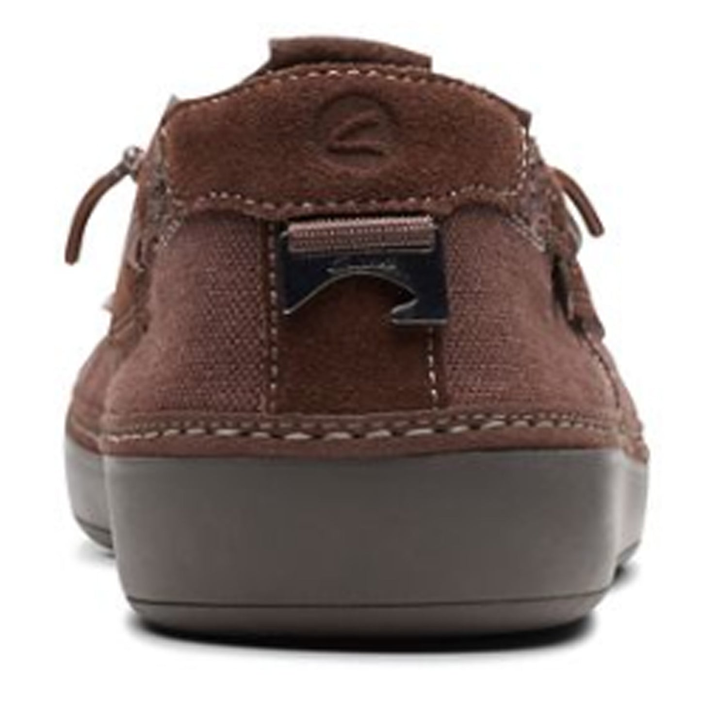 Peltz Shoes Men's Clarks Higley Tie Boat Shoe Brown 26171554
