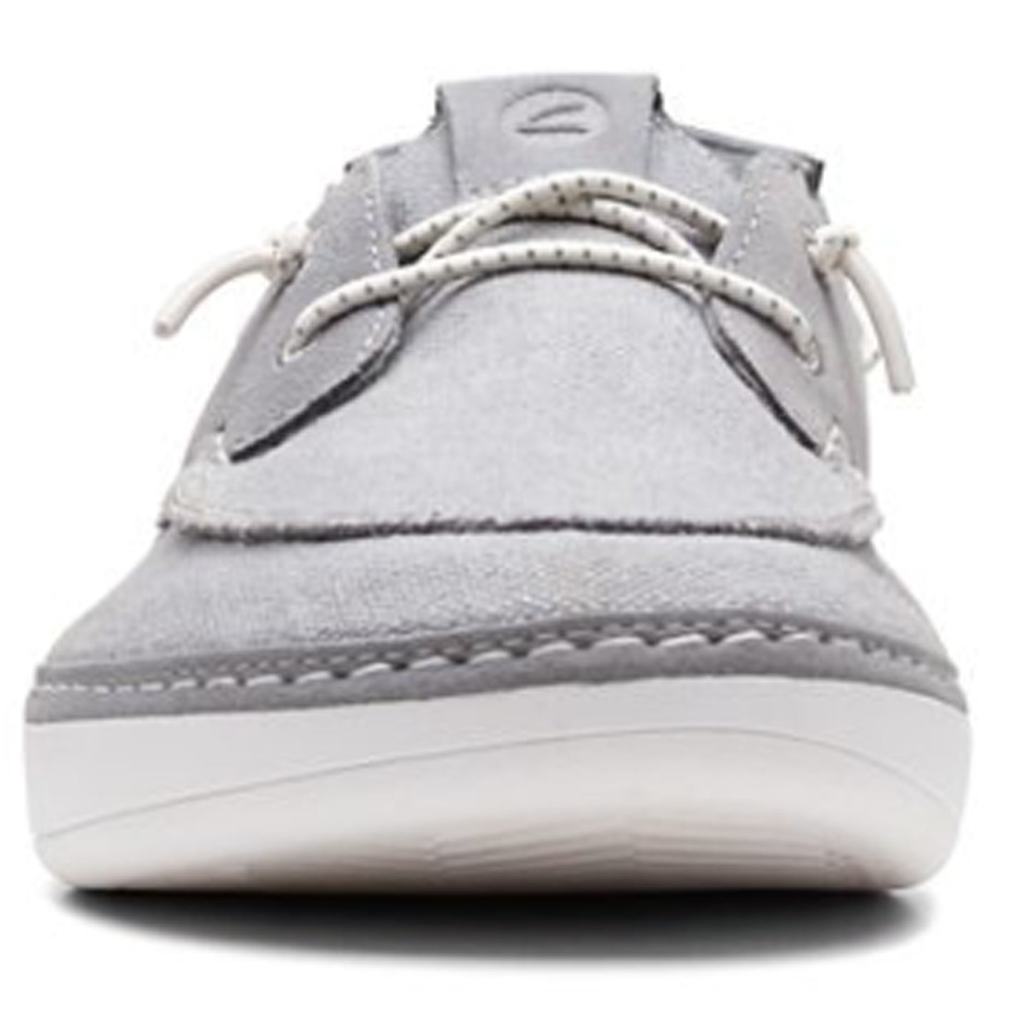 Peltz Shoes Men's Clarks Higley Tie Boat Shoe Grey 26171555