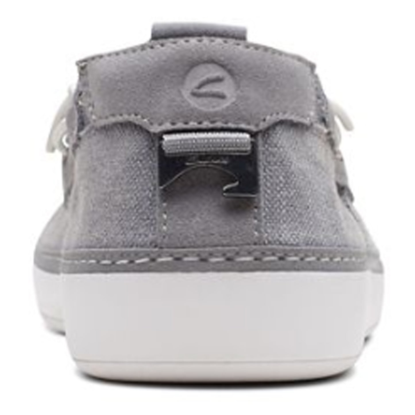Peltz Shoes Men's Clarks Higley Tie Boat Shoe Grey 26171555