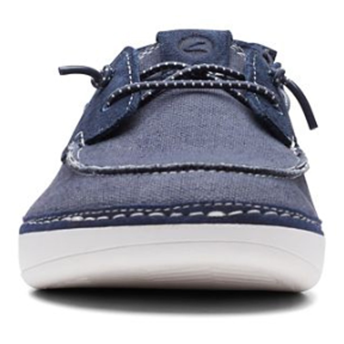 Peltz Shoes Men's Clarks Higley Tie Boat Shoe Navy 26171556