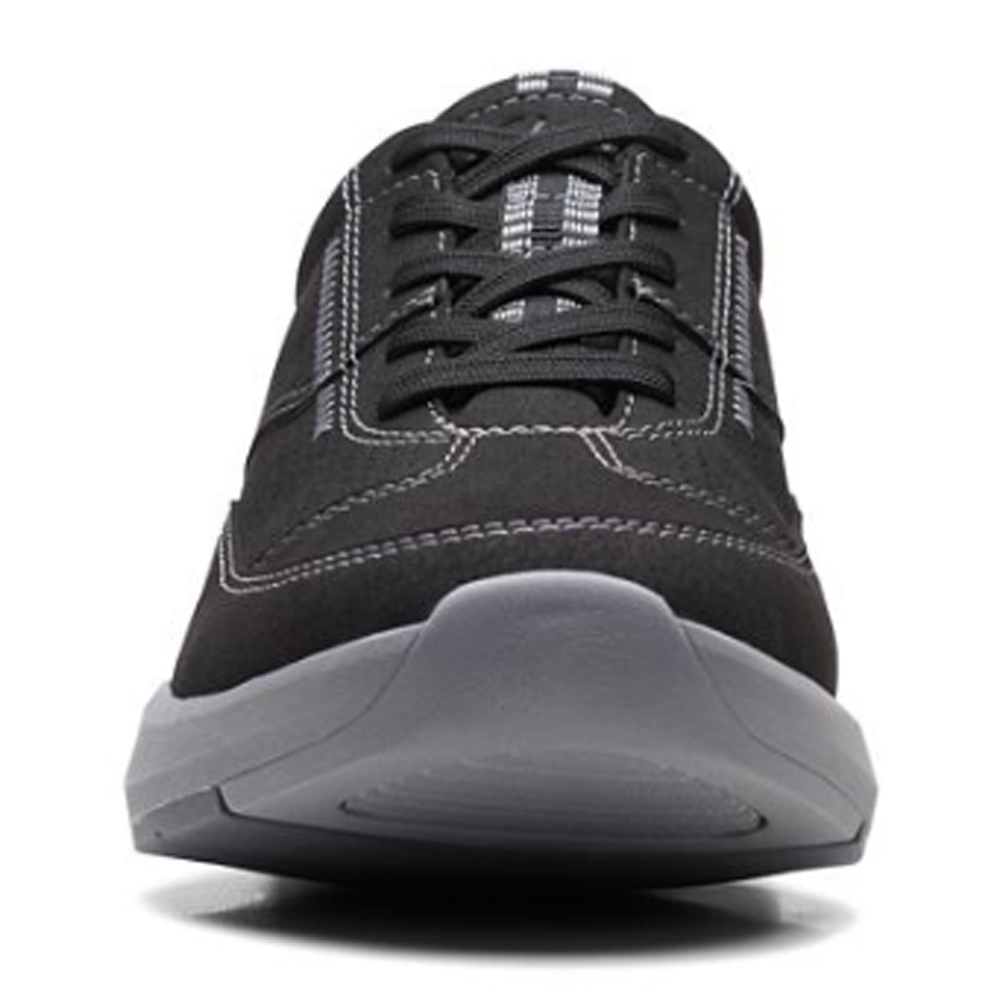Peltz Shoes Men's Clarks Lehman Mix Sneaker Black 26171558