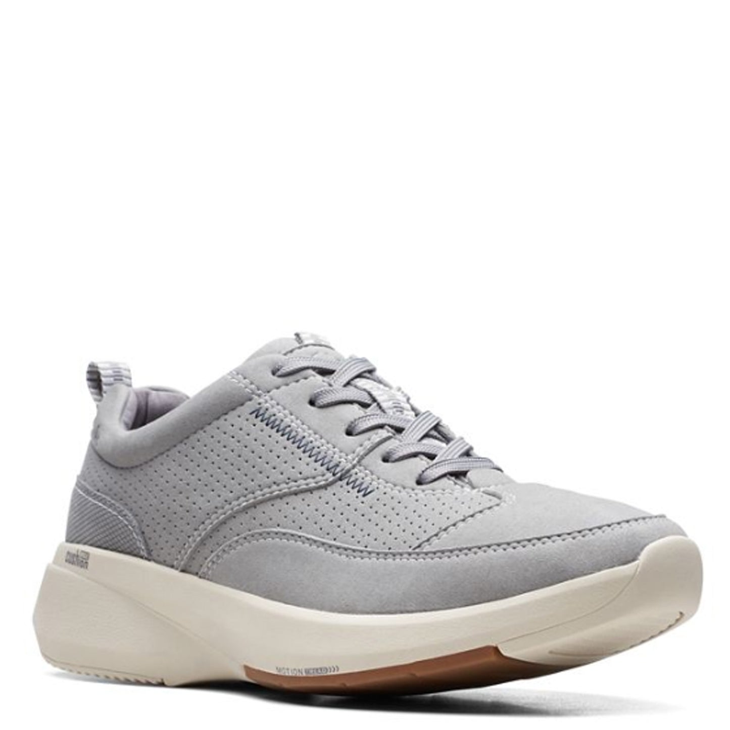 Peltz Shoes Men's Clarks Lehman Mix Sneaker Grey 26171560