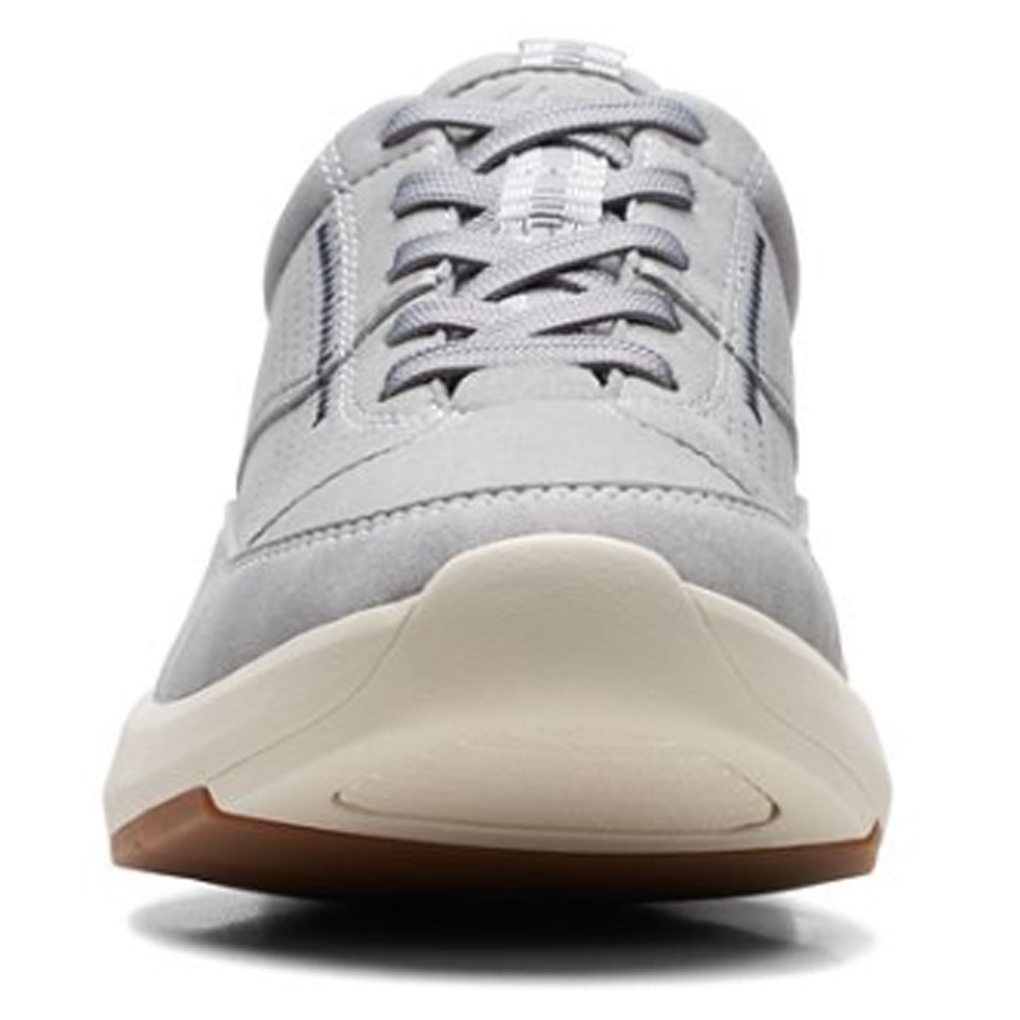 Peltz Shoes Men's Clarks Lehman Mix Sneaker Grey 26171560