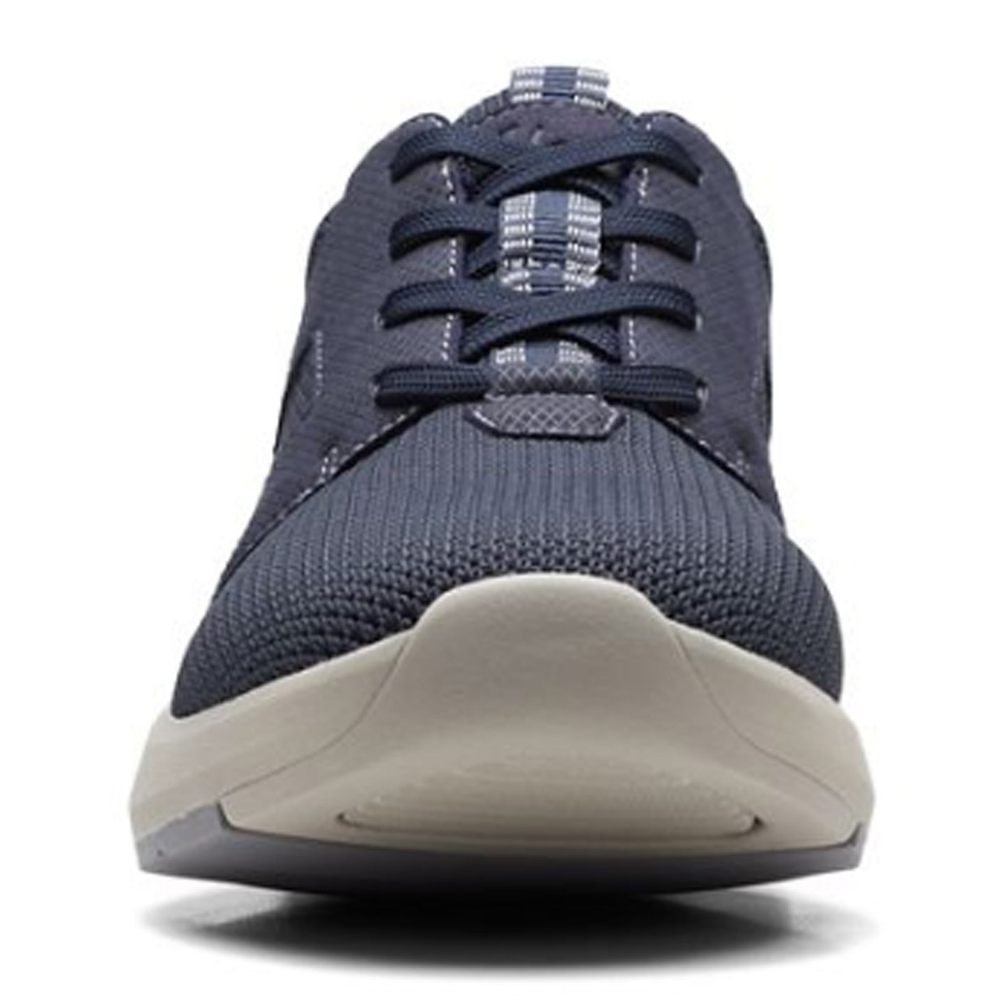 Peltz Shoes Men's Clarks Lehman Tie Sneaker Navy 26171565