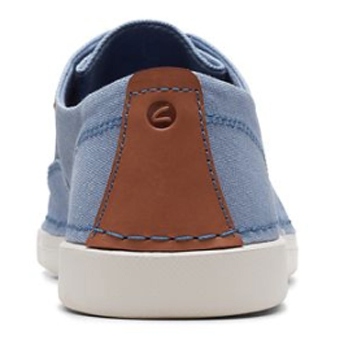 Peltz Shoes Men's Clarks Gereld Tie Sneaker BLUE TEXTILE 26171671
