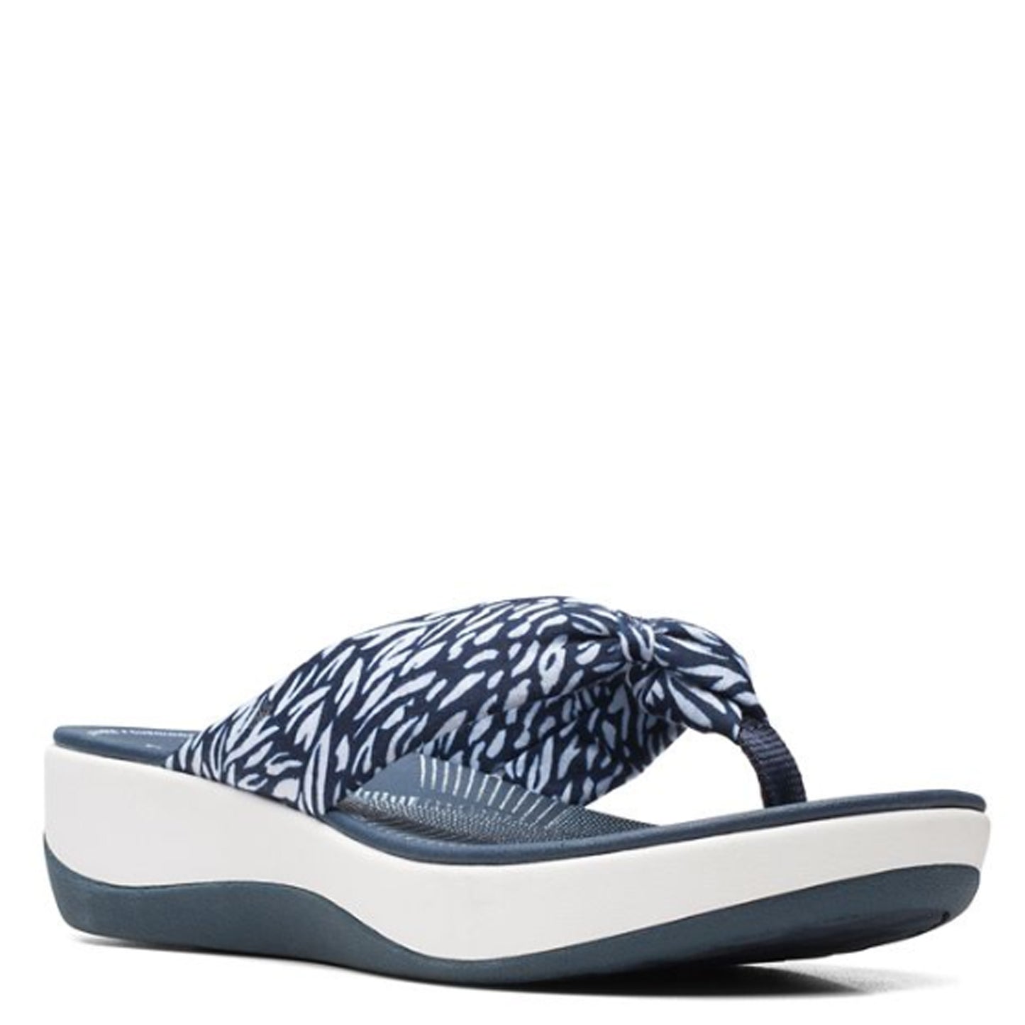Peltz Shoes Women's Clarks Arla Glison Sandal NAVY 26171750